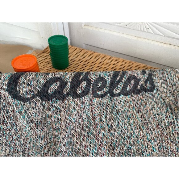 Vintage Rug/mat Camping Traveling Large Checker Family Game Set - Picture 9 of 9